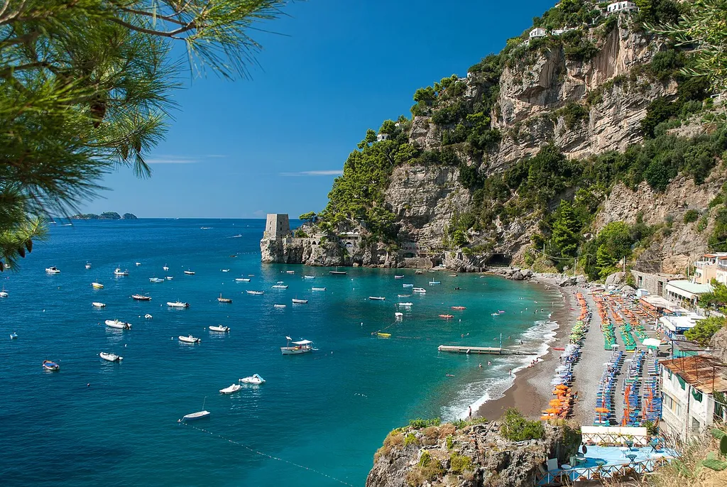 Fornillo Beach in Positano