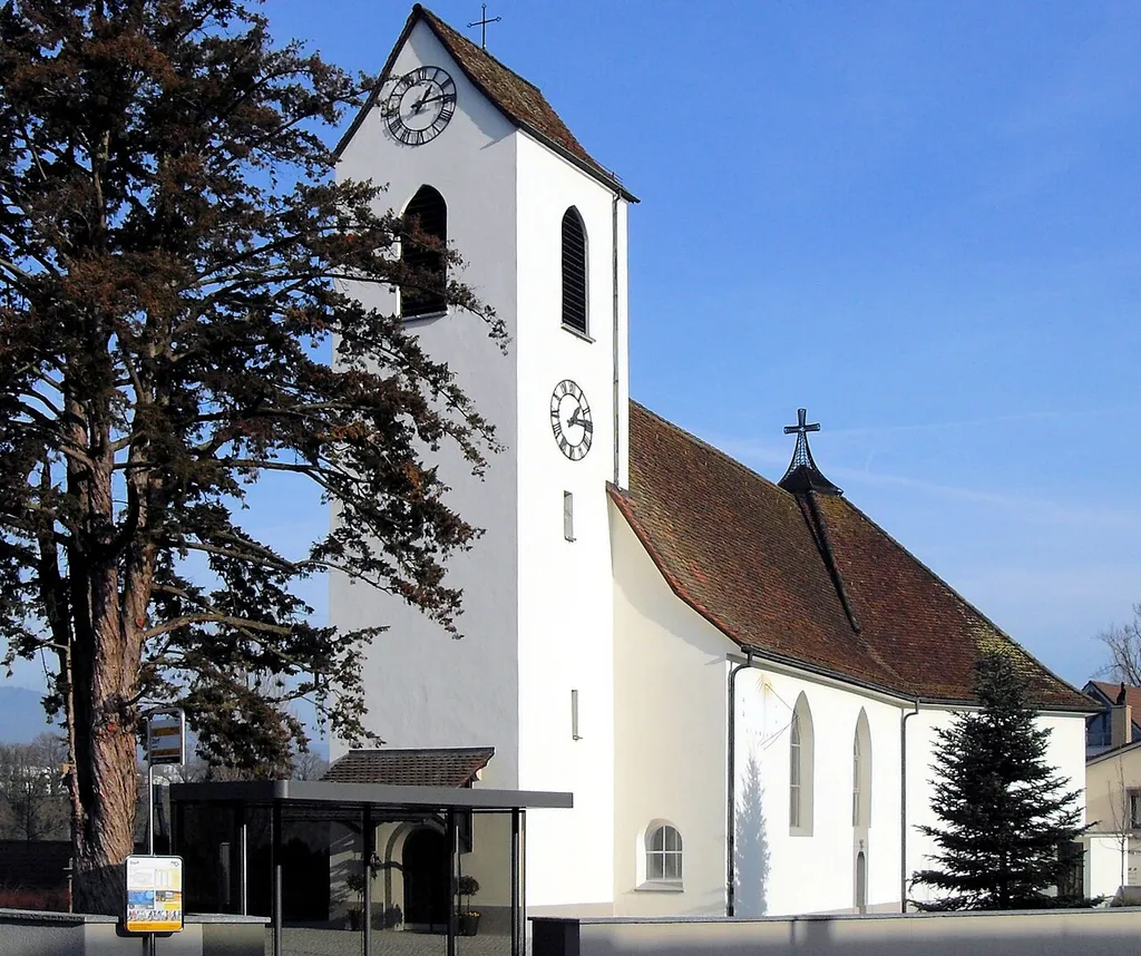 Pfarrkirche St. Martin in Mumpf, Kanton Aargau, Schweiz