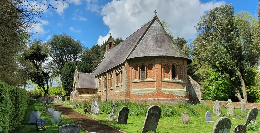 The church of Holy Trinity is located in the village of Oare, Wiltshire, England.