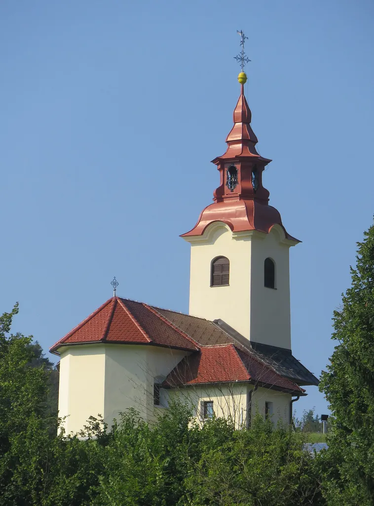 Saint Andrew's Church in Sobrače, Municipality of Ivančna Gorica, Slovenia