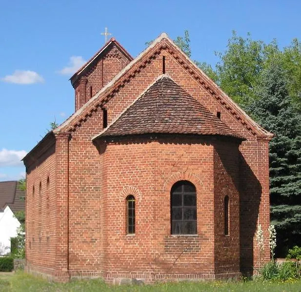 Church in Ziezow. The village Ziezow is a part of the municipality Planetal in the district Potsdam Mittelmark, state Brandenburg, Germany. The village appertains to the natural preserve Naturpark Hoher Fläming.