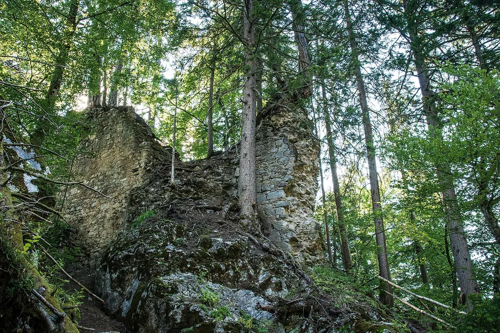 castle ruin Goldenstein in Carinthia (Goldberg, Dellach im Drautal)