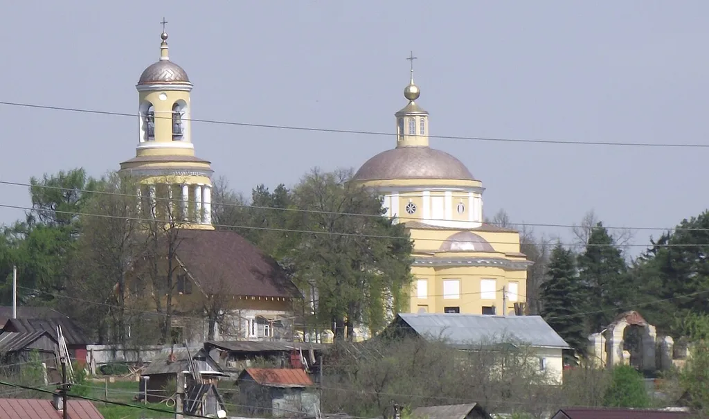 Church of St. Nicholas in Nicholskoe-Gagarino Ruza district of the Moscow region.