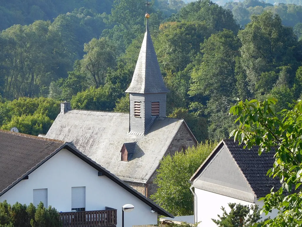 Dreislar (Medebach) - Church of St. Francis of Assisi (view from Villa Fischer)