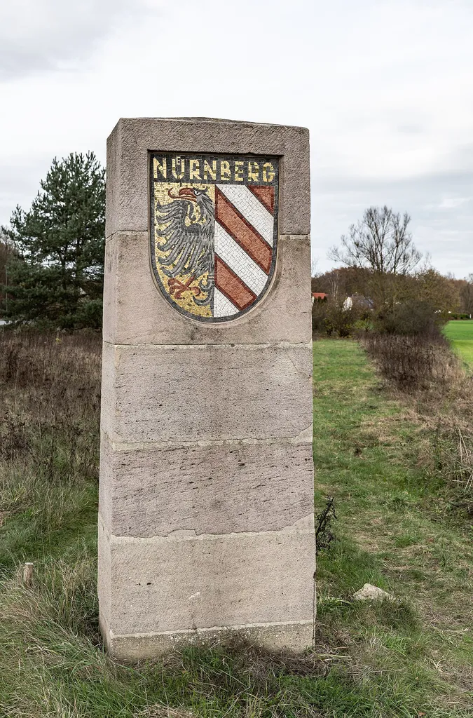 Grenzsteine Mühlespan in Nürnberg
