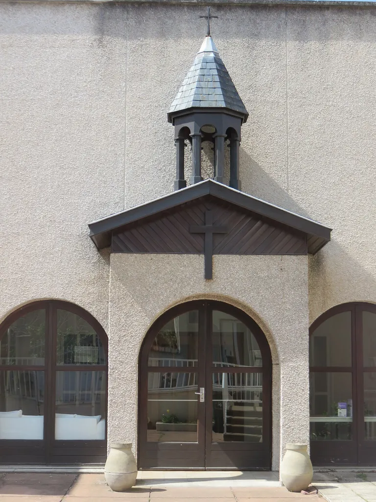 Entrée de l'église évangélique arménienne, rue du Docteur Paul Diday, dans le 3e arrondissement de Lyon.