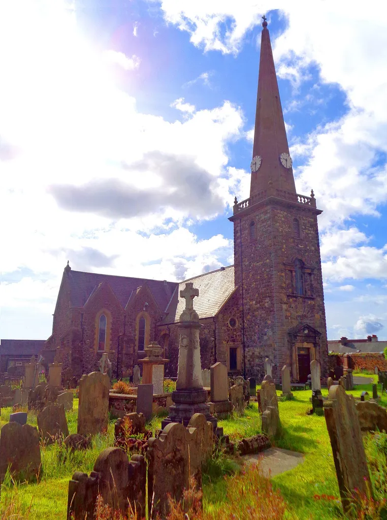St Nicholas' Church and graveyard, Carrickfergus, County Antrim, Northern Ireland