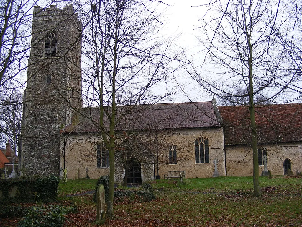 Church of All Saints in Darsham, Suffolk, England. A Grade I listed medieval church.