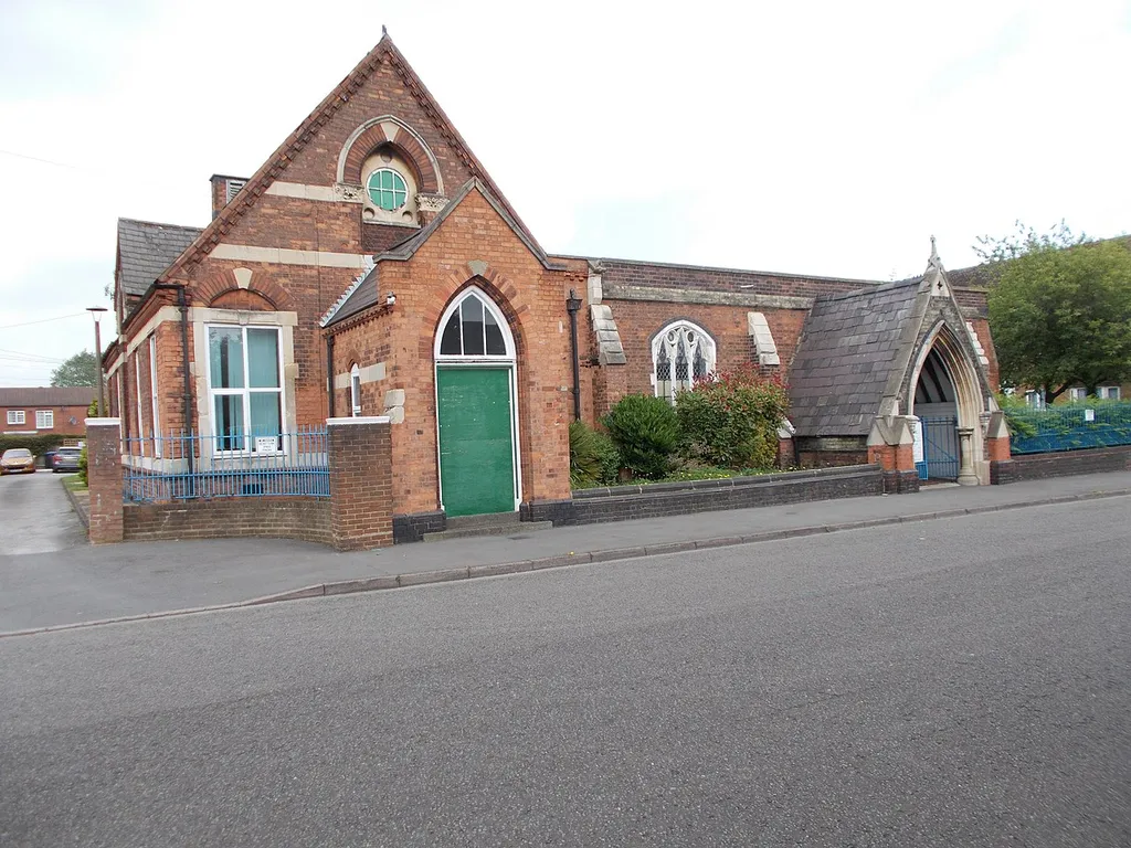 The surviving buildings of the former St Clement's Church on Stuart Street, now used by the Birmingham Victory Unity Centre.