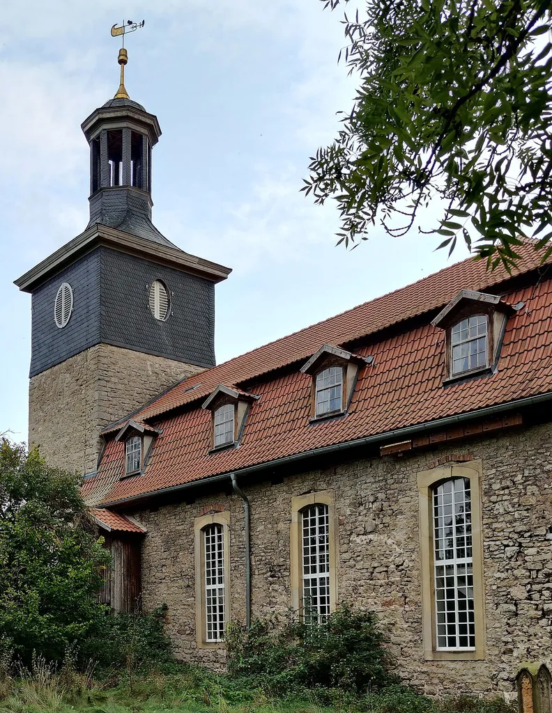 Evangelisch-lutherische St.-Cosmas-und-Damian-Kirche Wenigenlupnitz, Gemeinde Hörselberg-Hainich, Wartburgkreis, Thüringen, Deutschland