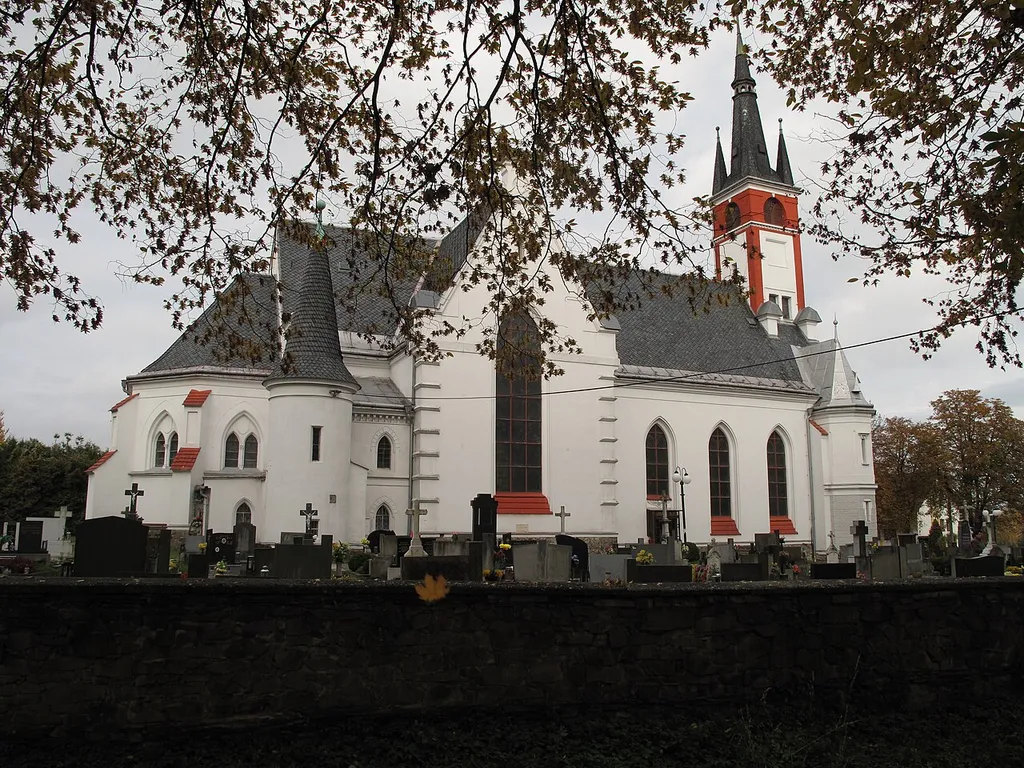 Melč. Okres Opava, Česká republika.