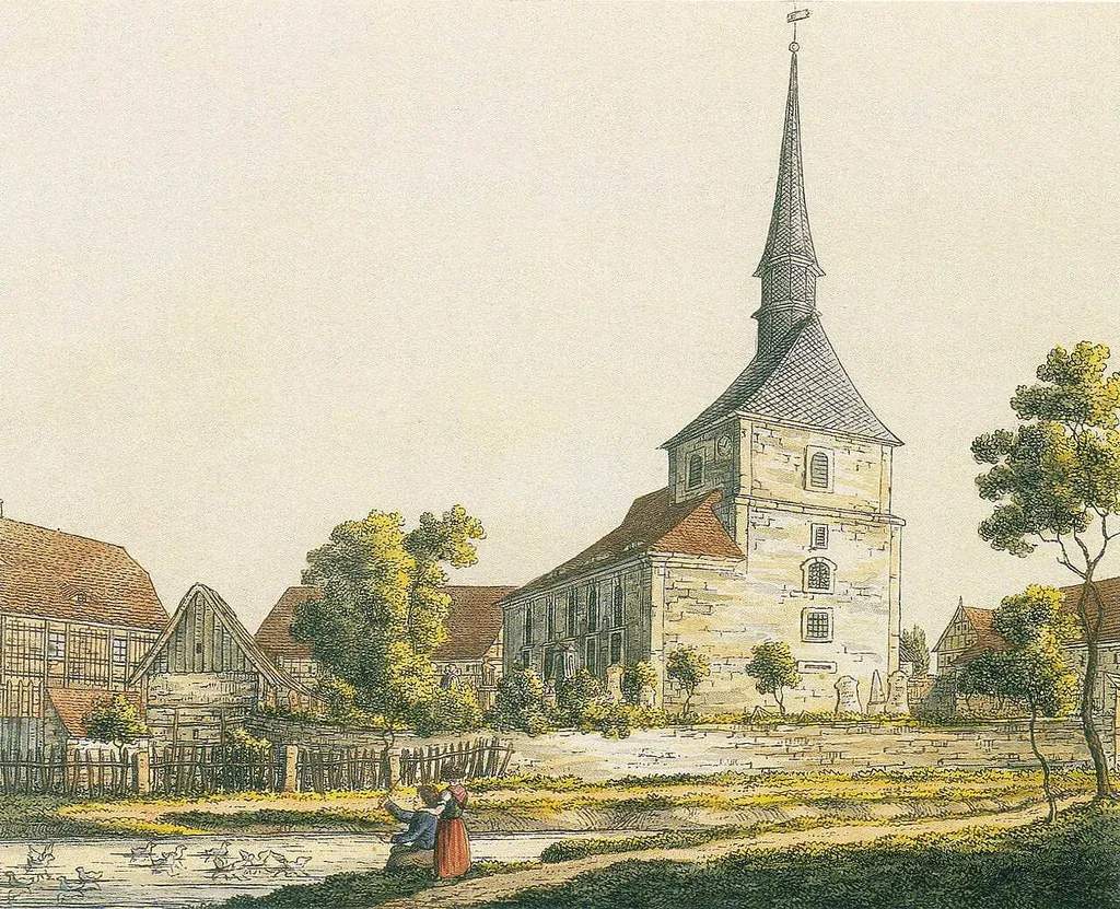 oldest known picture of Dresden-Leuben, Germany (1820)