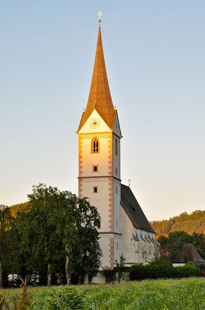 Parish church Saint Sebastian at Sankt Sebastian #15, municipality Sankt Georgen am Längsee, district Sankt Veit an der Glan, Carinthia, Austria, EU