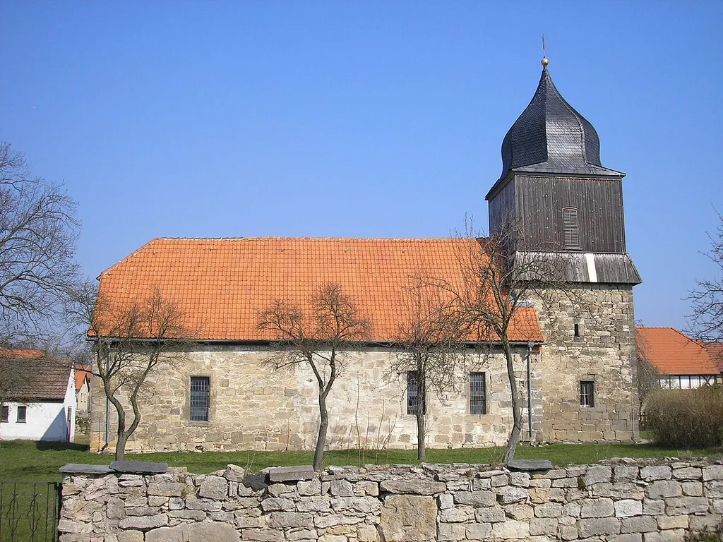 Die Kirche von Nahwinden (Thüringen).