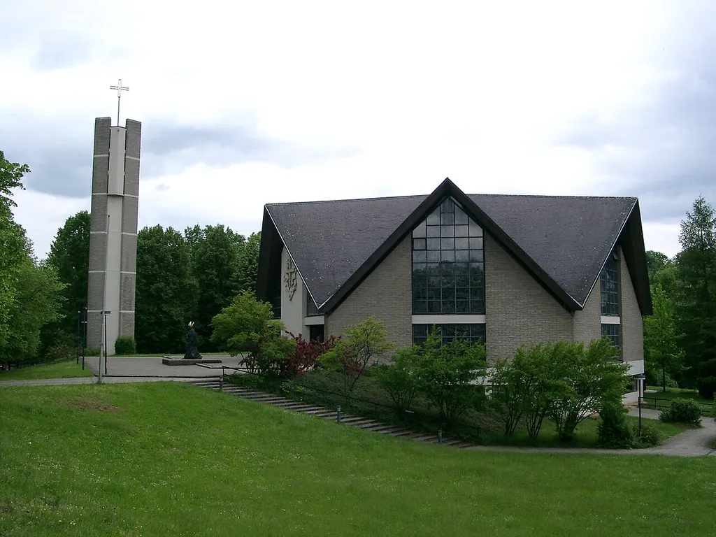 Angelbachtal, katholische Kirche der Kirchengemeinde Michelfeld/Eichtersheim, errichtet 1968