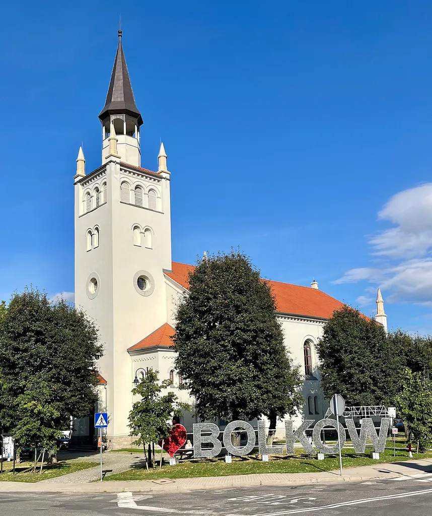 Bolków, Dawny kościół ewangelicki w Bolkowie (wrzesień, 2023)