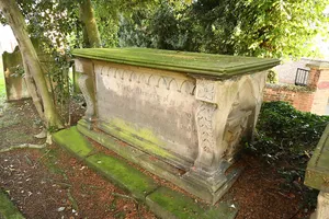 Tombchest of William Sandbach and others, 5m south-east of sundial in churchyard of St Andrew