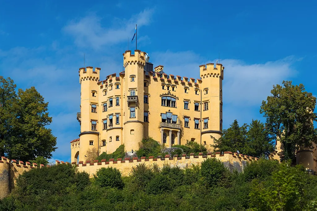 Hohenschwangau Castle at Schwangau, Bavaria, Germany.