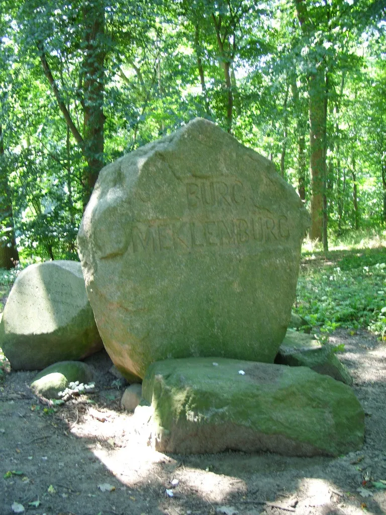 Memorial for Mecklenburg Castle in Dorf Mecklenburg, Germany