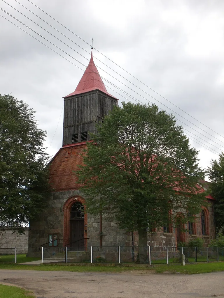 Holy Cross church in Biskupnica, Poland