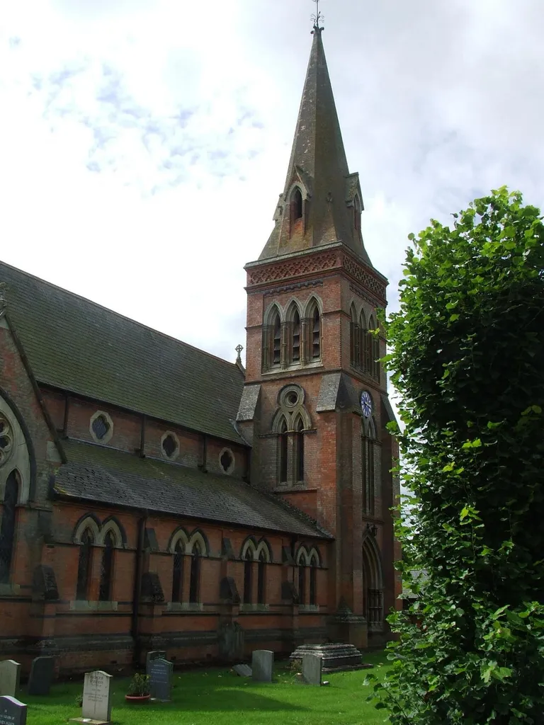 Northwest tower of St Andrew's parish church, Tur Langton, Leicestershire, seen from the northeast