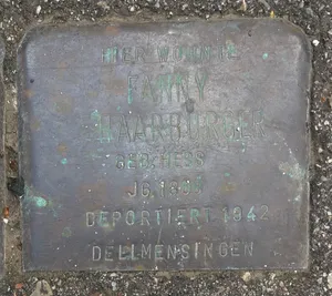 Stolperstein dedicated to Fanny Haarburger