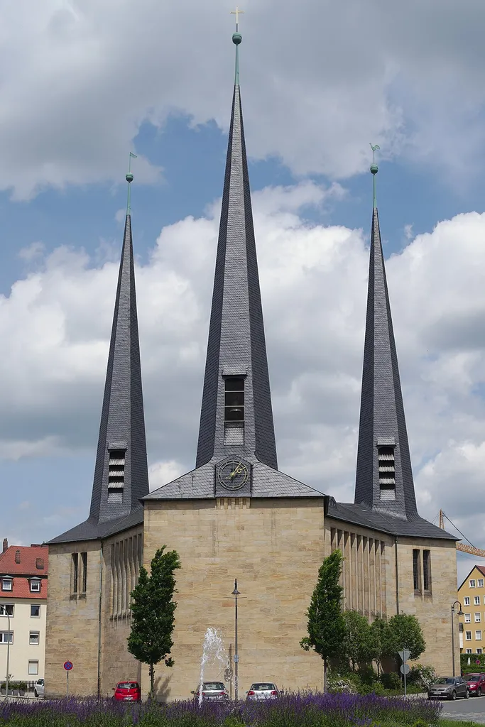 Christuskirche in der Nibelungenstraße in Bayreuth
