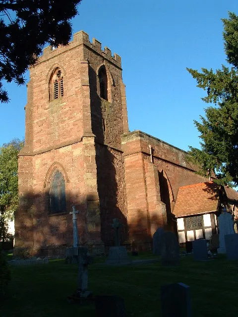 St Wilfrid's parish church, Arley, Warwickshire: view from the southwest