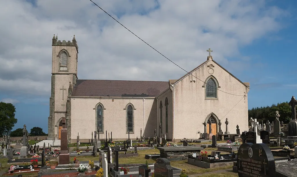 South view of St. Mary's Church in Bocan, Inishowen.