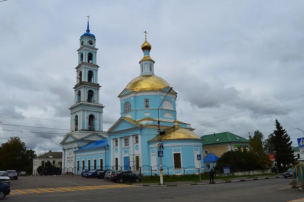 Exterieur of the Church of the Entry: 18 Sovetskaya Street, Kashira, Kashirsky District, Moscow Oblast, Russia