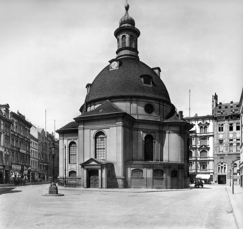 The Bethlehem Church in Mauerstrasse in Berlin-Mitte (Germany). Erected 1735-37, destroyed in World War II.