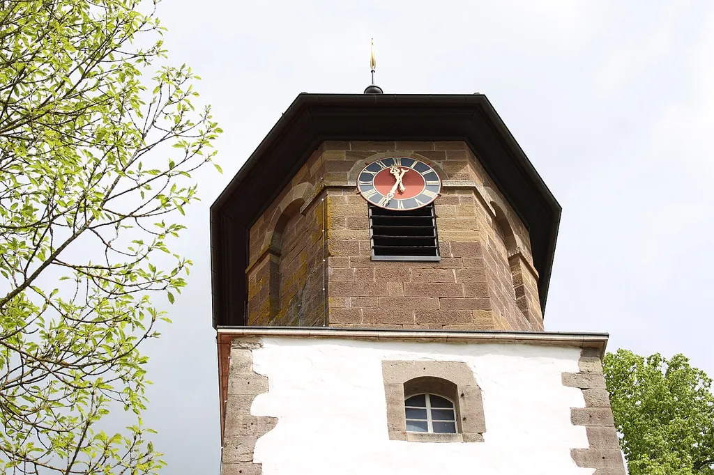 evangelische Kirche in Lorenzenzimmern, einem Stadtteil von Vellberg im Landkreis Schwäbisch Hall (Baden-Württemberg]]