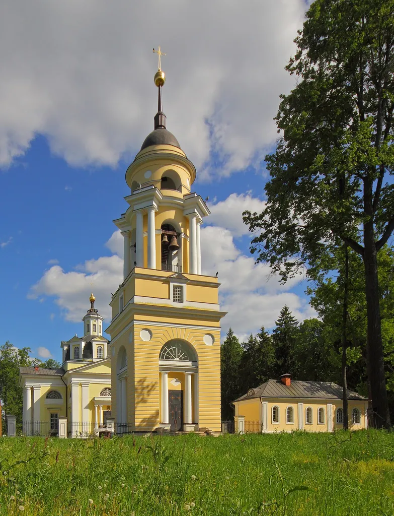 Mytischi District, Moscow Oblast, Russia. Church of St. Nicholas in Nikolo-Prozorovo.