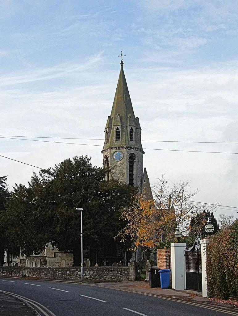 St Mary the Virgin parish church, London Road, Datchet, Berkshire. Apart from the chancel, the church was rebuilt between 1857 and 1864 at a cost of £6,000. It has three stained glass windows by O'Connor that are memorials to Prince Albert.