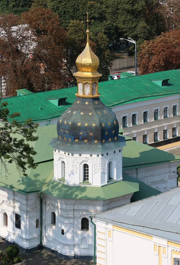 St. Nicholas Church is a small refectory and hospital church on the territory of the Kiev-Pechersk Lavra