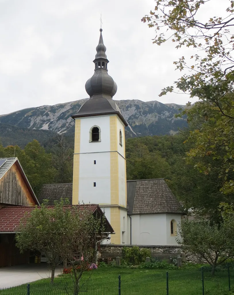 Saint Martin's Church in Moste, Municipality of Žirovnica, Slovenia
