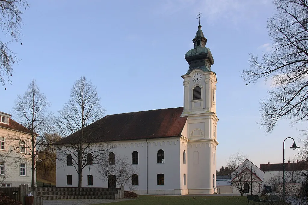 Denkmalgeschützte evangelische Pfarrkirche (A.B.) in Oberschützen.