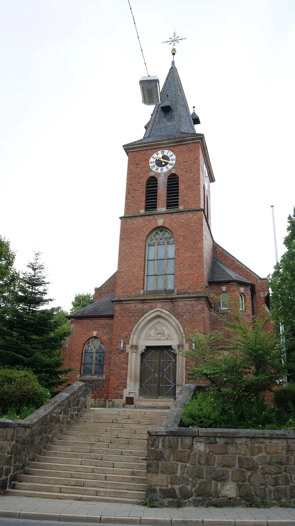 City Cham in the administrative district Cahm in Bavaria. Evangelical Church of the Redeemer