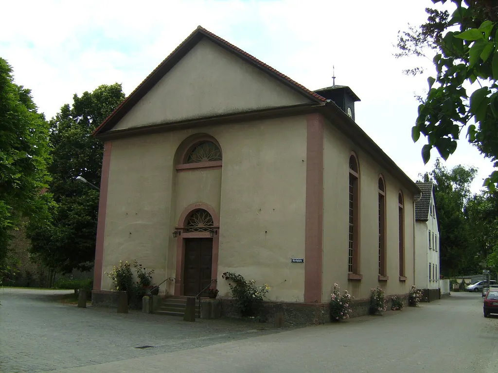 Mennonite Church of Worms-Ibersheim, Germany, from west