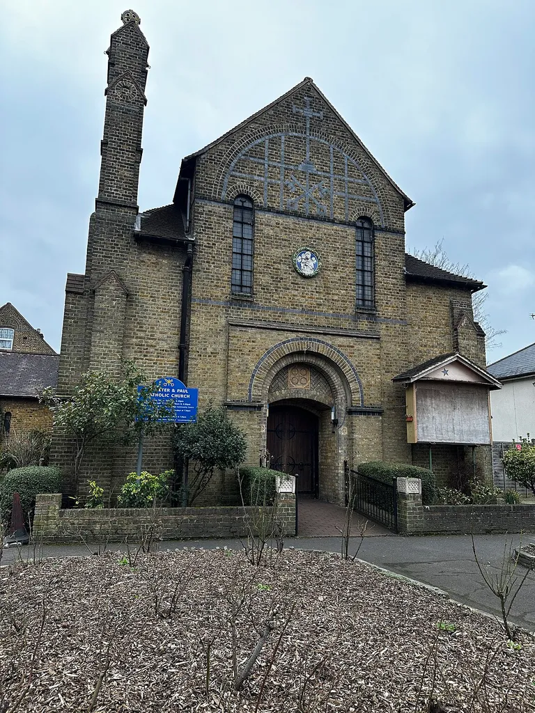 Catholic Church of St Peter and Paul, Mitcham. Cranmer Road, near Cricket Green https://www.peterpaulmitcham.org
