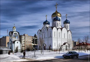 Orthodox cathedral of the Dormition of Holy Mary in Maladziečna