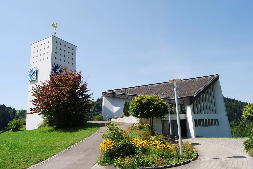 Protestant church of St. Peterzell, municipality of Neckertal, canton of St. Gallen, Switzerland