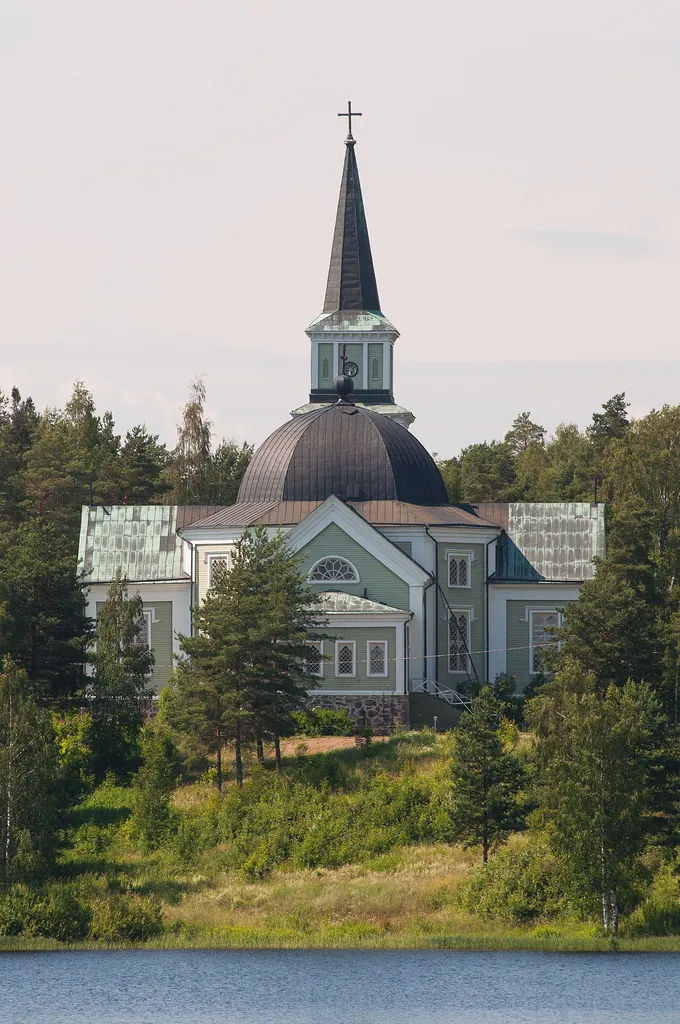 The Ruokolahti church in Ruokolahti, Finland.