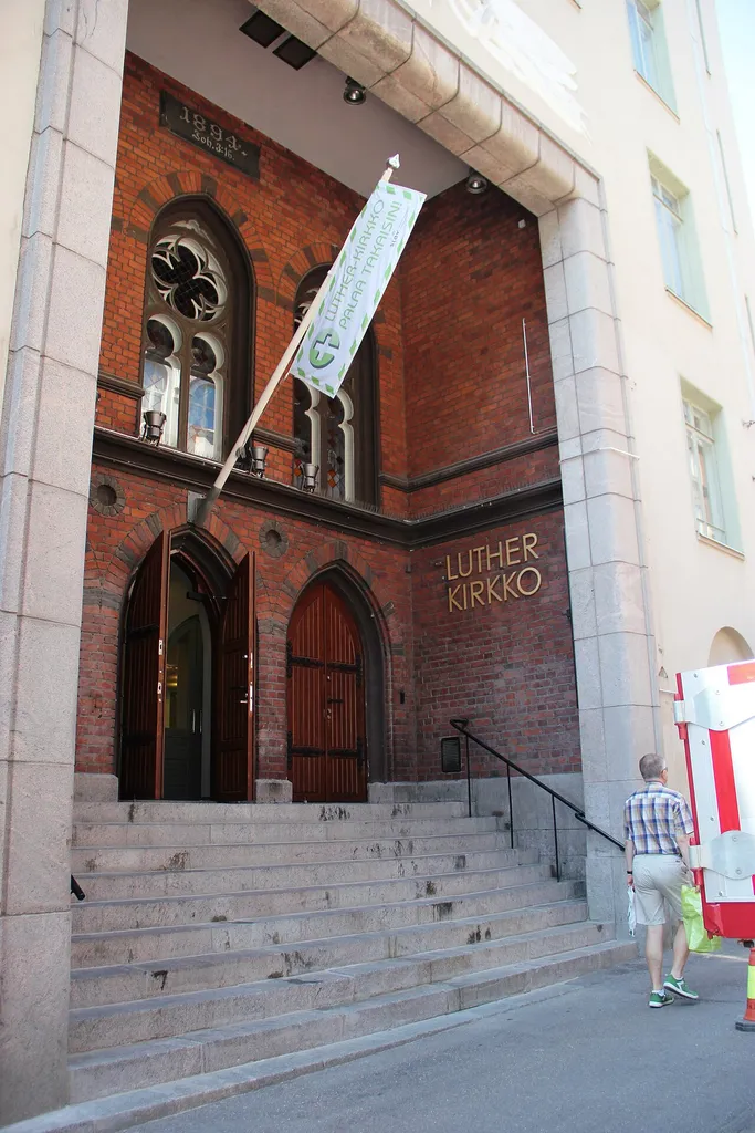 Luther Church, Helsinki, Finland, Entrance