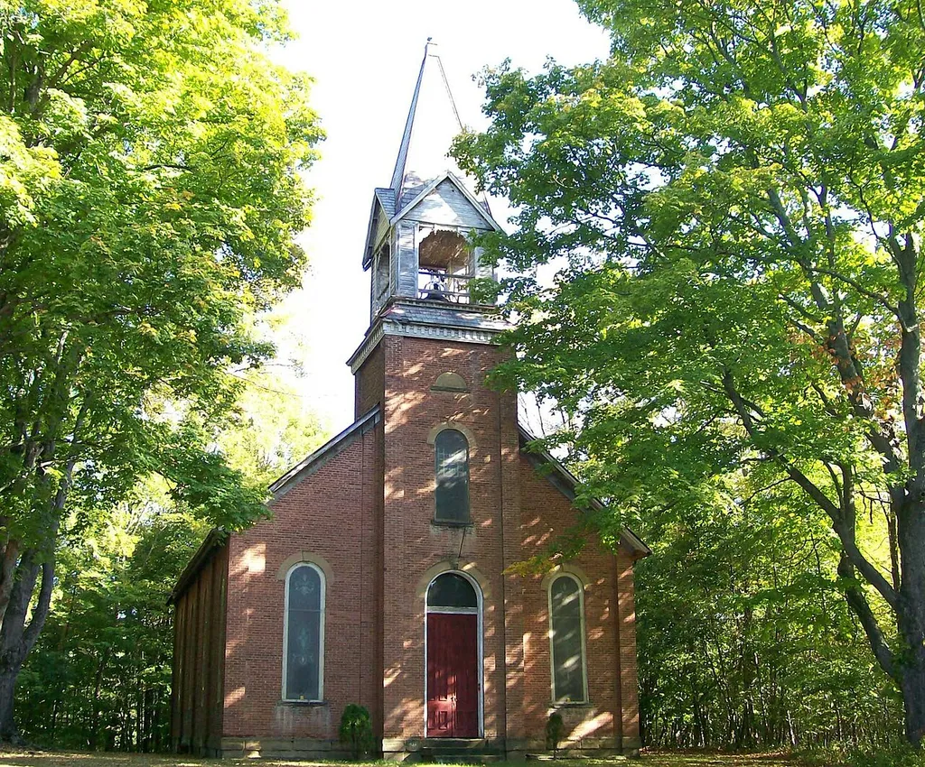 The Bethel Methodist Episcopal Church west of Pleasant City, Ohio