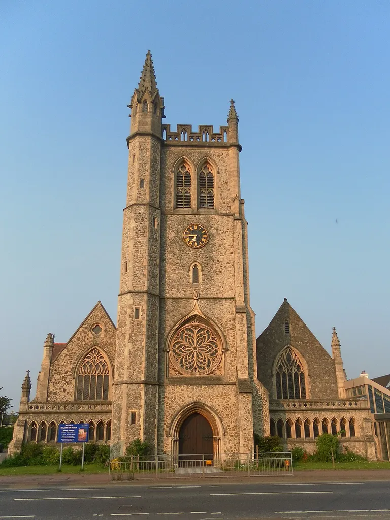 St John's parish church, Amherst Road, Royal Tunbridge Wells, Kent, seen from the west
