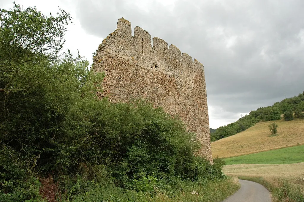 Ruins of the fortress Lewenstein or Löwenstein in the region Palatinate of Germany