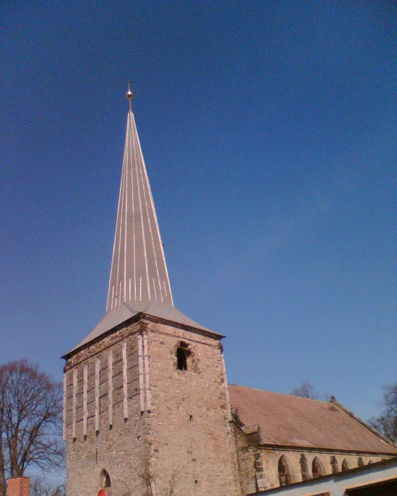 Barneberg church with medieval tower, in German state Saxony-Anhalt