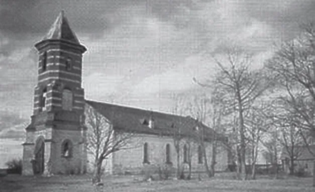 Кирха в деревне Молосковицы после ремонта 1902 года