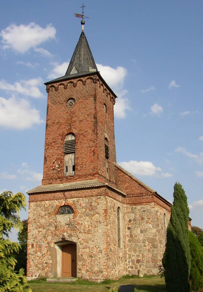 Church in Brunow in Brandenburg, Germany